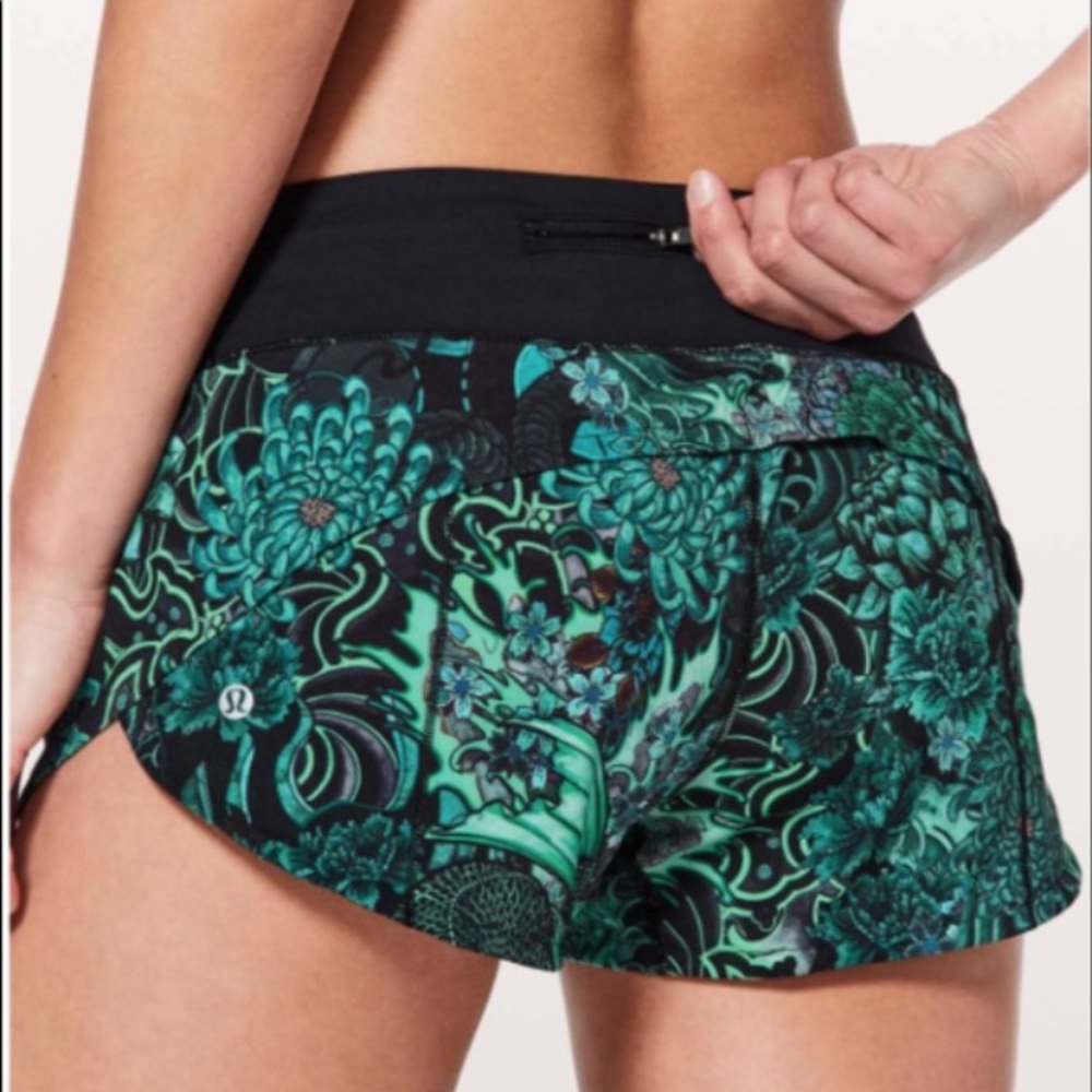 Lululemon Speed Up Short Memoir Multi Gree… - Picture 2 of 7